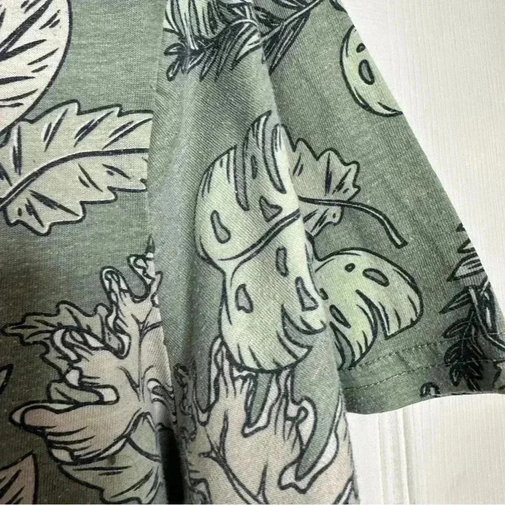 Bluenotes T-Shirt Longline Leaves Green Size Medium - Picture 6 of 16